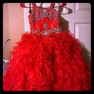 Little girls size 7 pageant dress